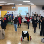 Entrepreneurial Woman Project 2020 participants posing for a group picture during the end-of-project celebration at the Youth Hostel, Luxembourg